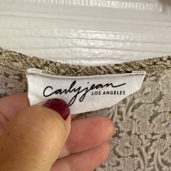 Green pattern Long Sleeve Dress - Picture 3 of 7